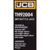 Хидравличен крик JCB ТH92004, тип бутилка, 20т - цена