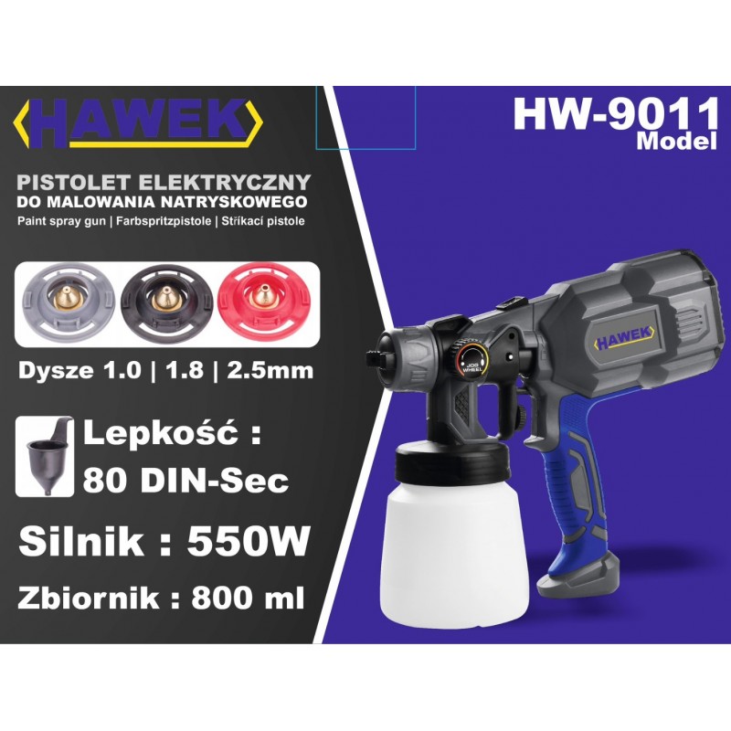 Пистолет електрически за боядисване HAWEK , HW-9011 - цена