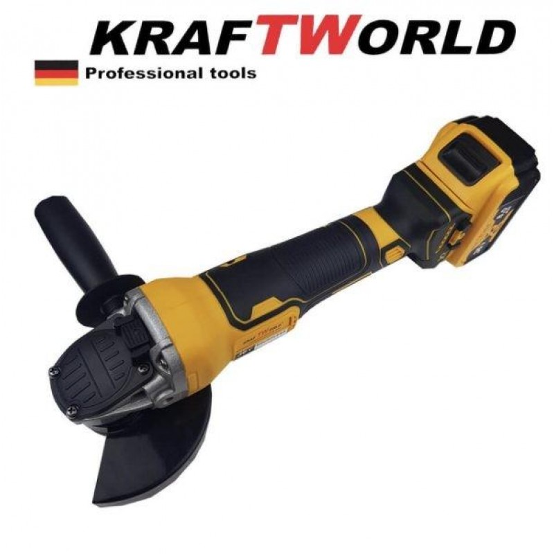 Акумулаторен ъглошлайф KRAFTWORLD 36V 8,0 Ah + 2 батерии и зарядно