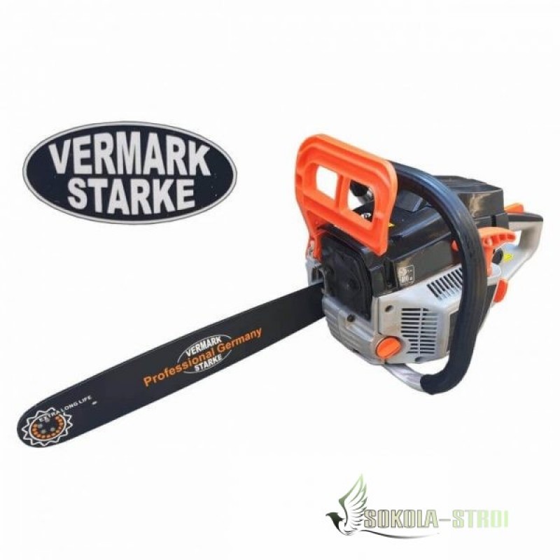 Резачка за дърва Vermark Starke 62 куб. с бензинов моторен трион 4,5 к.с.