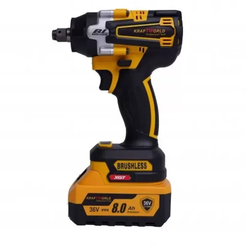 Акумулаторен Ударен Гайковерт KRAFT WORLD 36V,8Ah + 35 Части Бонус