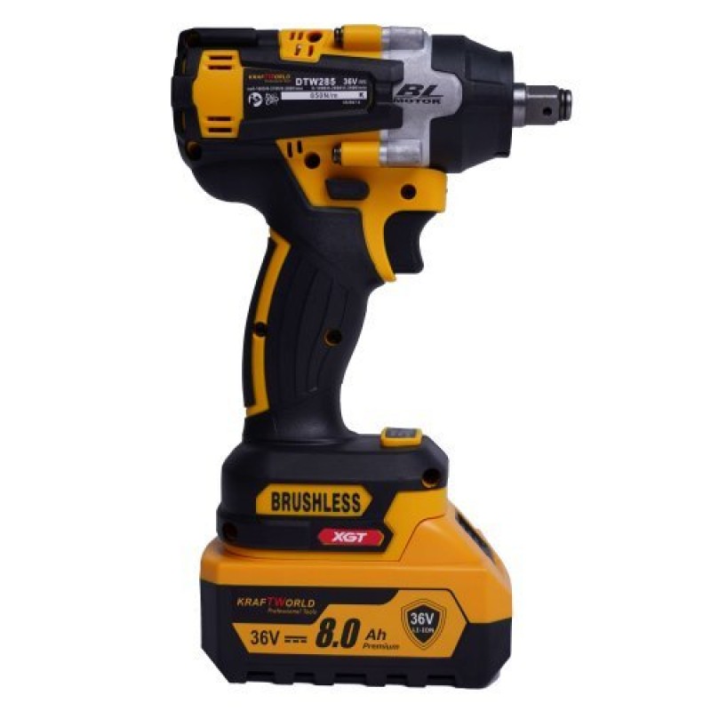 Акумулаторен Ударен Гайковерт KRAFT WORLD 36V,8Ah + 35 Части Бонус