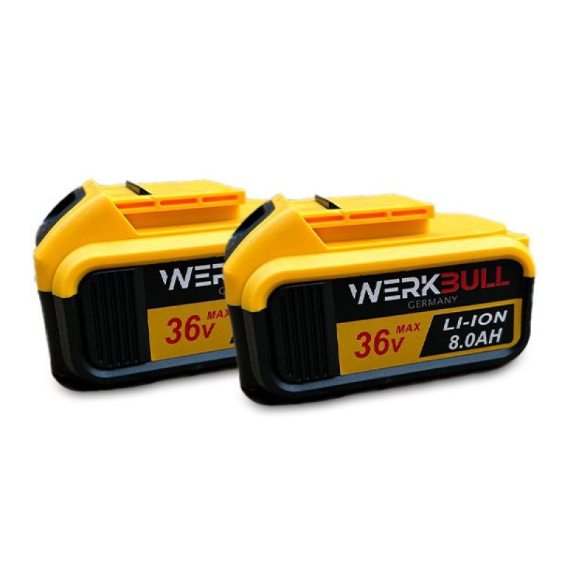 Немски Акумулаторен Винтоверт и Безчетков Ъглошлайф WERKBULL 36V 8,0AH шлайф и винтовер  2в1