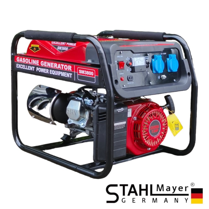 Немски четиритактов монофазен генератор за ток STAHLMAYER  3,8kW - Агрегат