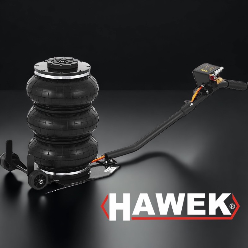 ПНЕВМАТИЧЕН КРИК БАЛОН 3,5 ТОНА С 3 ВЪЗДУШНИ ВЪЗГЛАВНИЦИ HAWEK  HW-1012