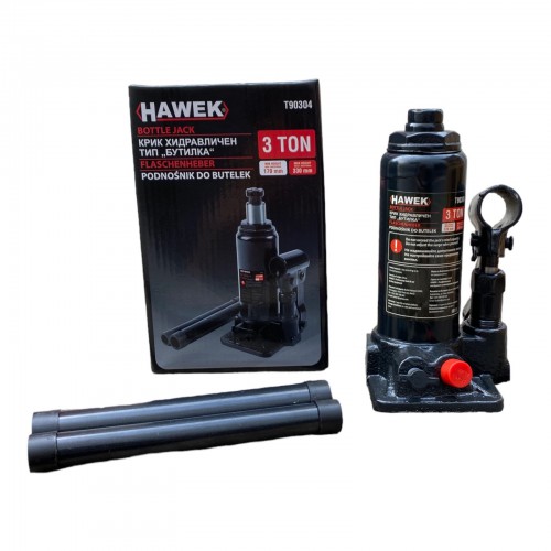 Хидравличен крик HAWEK Т90304 тип бутилка 3 тона