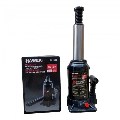 Хидравличен крик HAWEK Т91504 тип бутилка15 тона