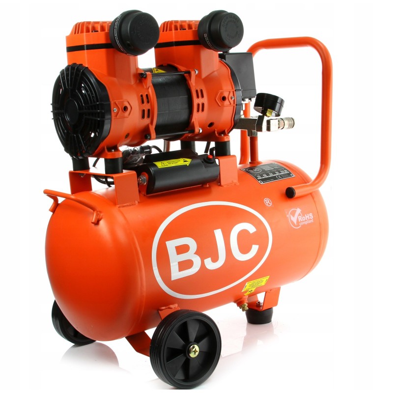 Монофазен безмаслен бутален компресор за въздух BJC JN1500A   1.5 kW, 220 л/мин, 8 бара, 24 л